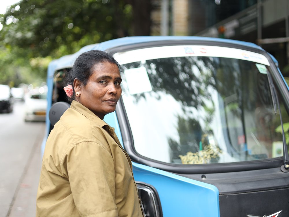 Dhanalakshmi, Owner-operator · Bought her auto in 4 months